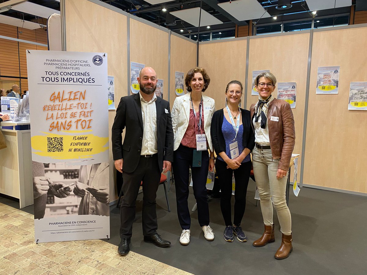 Certains de nos membres sont présents ce weekend au Congrès National des Pharmaciens #CNDP à #Lyon, pour vous rencontrer, échanger avec vous et vous présenter l'association "Pharmaciens en Conscience". À tout de suite !  #CNDP2025 pharmaciens-en-conscience.s2.yapla.com/fr/