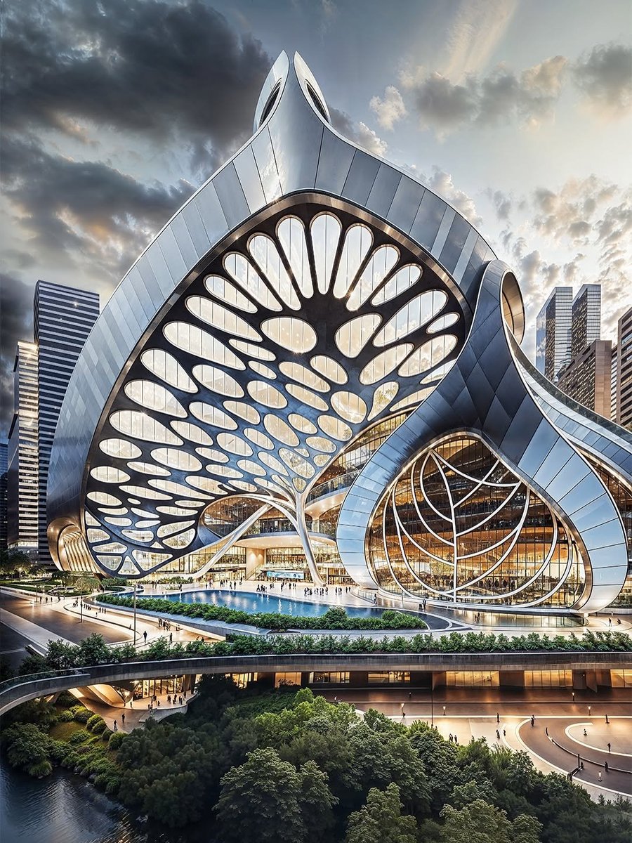 arcpresentation's tweet image. Biomimicry Architecture through AI