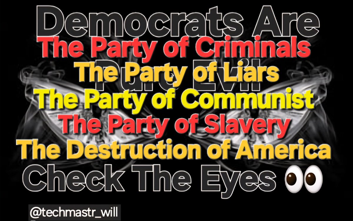 techmastr_will's tweet image. Democrats Hate 
American Citizens 
and
Christians 
We the People are Awake