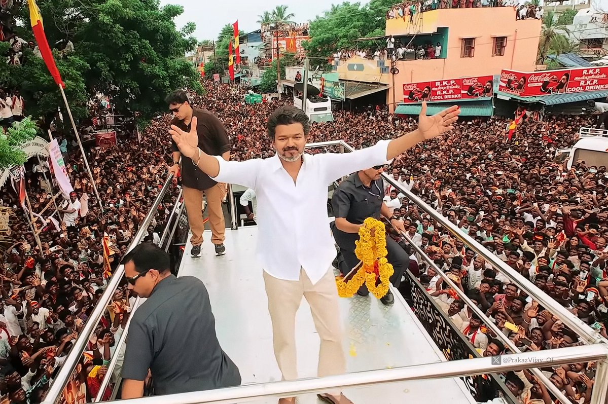 dp_karthik's tweet image. Really missing Thalapathy Vijay’s TVK campaign today! 😢
As per the schedule, he was supposed to visit Pondicherry on October 11th.