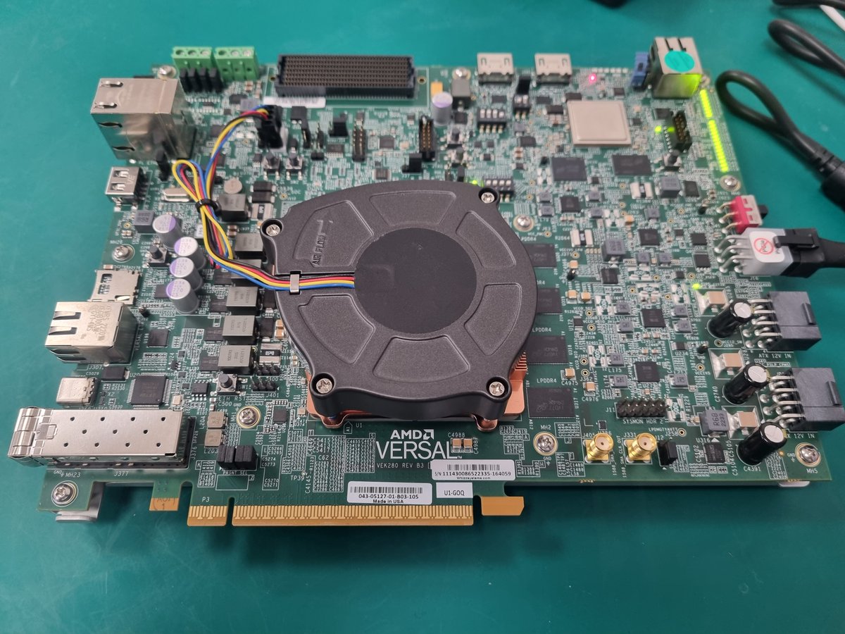 ATaylorFPGA's tweet image. Now the conference is over back, to FPGA design starting with the VEK280 which has the largest of the Versal AI Edge devices the VE2802.