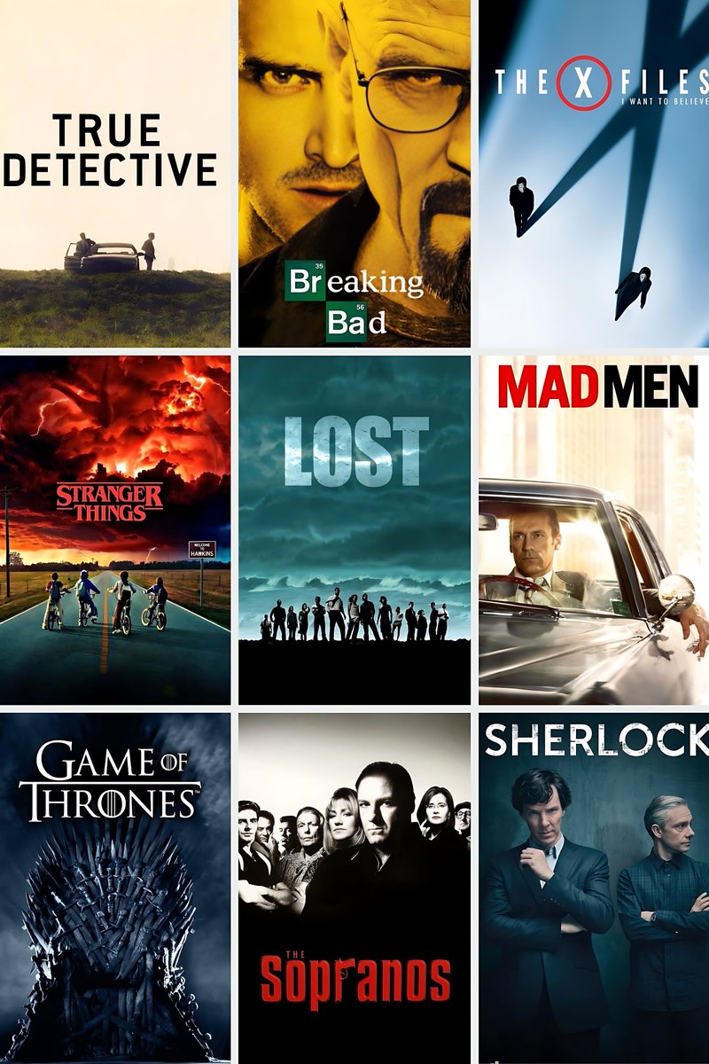 XFilesAesthetic's tweet image. You can only Pick one show from each row. Which one would you choose 👇