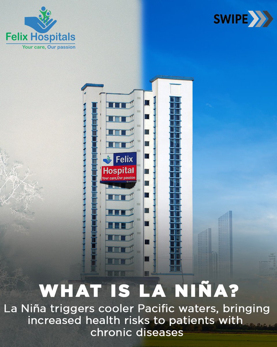 WellnessFelix's tweet photo. This La Niña season threatens to bring India its coldest and most polluted winter in years. It is essential to prioritize respiratory health and schedule regular medical checkups #WinterHealthAlert #LaNinaEffect #AirPollutionCrisis #CleanAirForAll #StaySafeStayHealthy https://t.co/ydScJGTBvG
