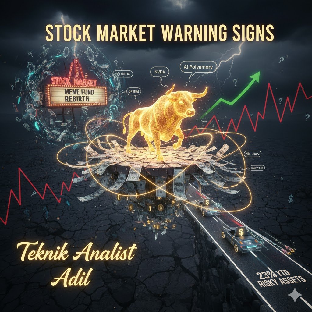 Stocx_Analyst's tweet image. 🚩 PİYASALAR REKOR KIRIYOR AMA BU 3 TUHAF İŞARETİ GÖRMEZDEN GELEBİLİR MİSİNİZ?

Borsa, altın ve kripto paralar rekor seviyelerdeyken her şey harika görünüyor. Ancak yüzeyin altında, yapay zeka şirketlerinin &quot;karmaşık ilişkilerinden&quot; yeniden hortlayan &quot;Meme Fonu&quot;na kadar,…