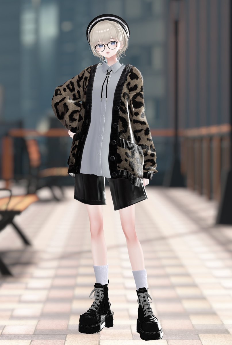 前のootdだけどお気に入りなので🐆🤍

 #CGWアバターファッション投稿祭