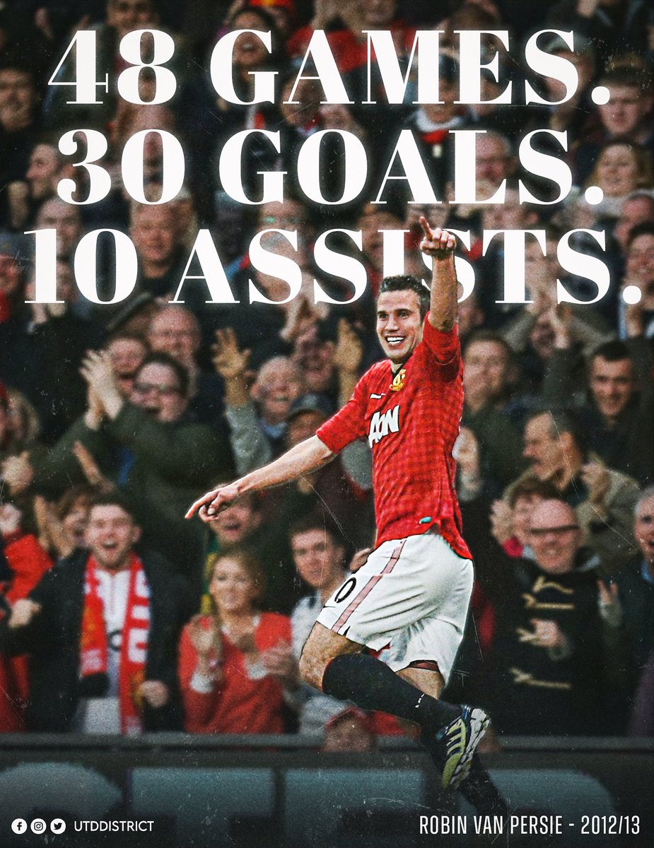 UtdDistrict's tweet image. Robin van Persie's first season at Manchester United.
Where does he rank among #mufc's best strikers? 🇳🇱🌟