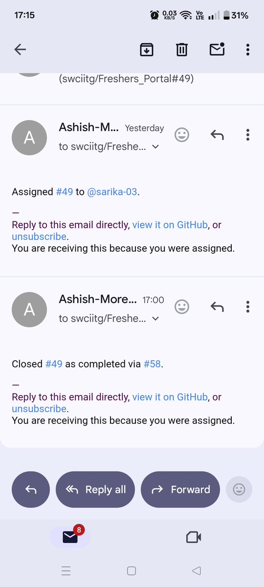 devopsbysarika's tweet image. Issue fixed and merged 🤩
Check out link here 👇🏻

github.com/swciitg/Freshe…

github.com/swciitg/Freshe…