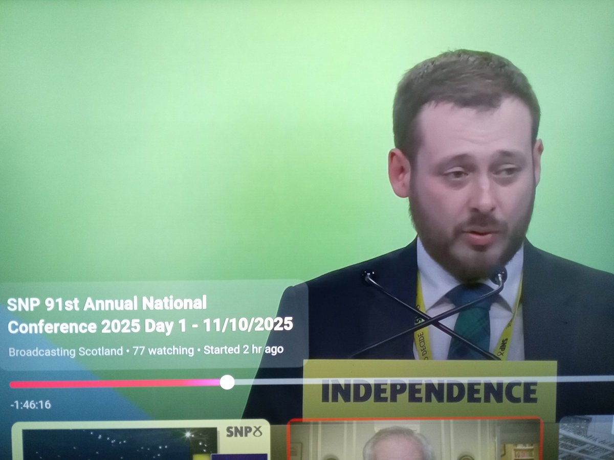 Oh Dear - just 77 people watching!! 😂 #SNPconference2025