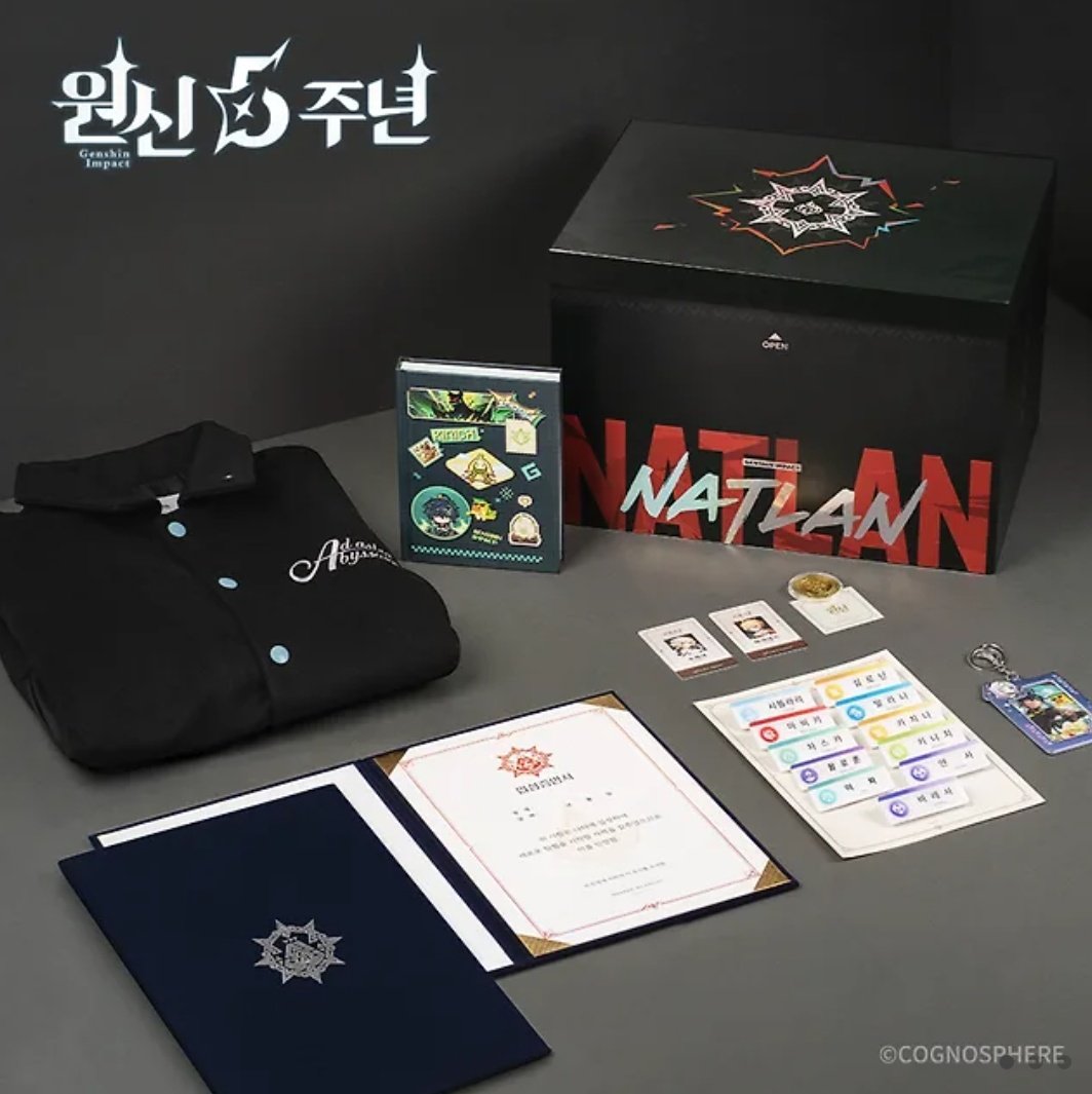 原神　韓国　カフェ　ナタ　5周年記念　パッケージ 原神カフェ in ソウル」で先行登場する5周年記念パッケージの詳細が