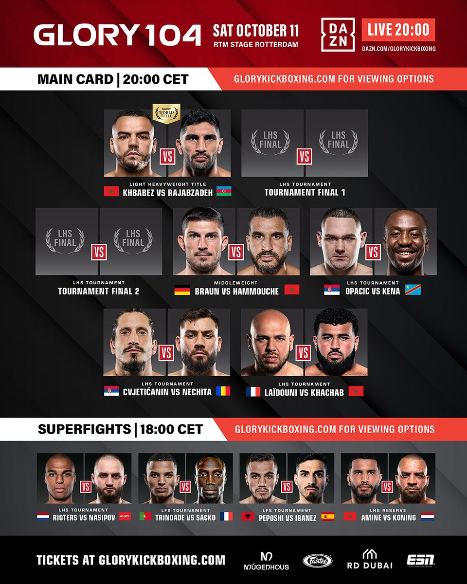 kickboxing_ro's tweet image. IT’S FIGHT DAY 🥊 #PROARENA #VOYO  

Who will earn a spot in the Last Heavyweight Standing Finals? Find out TODAY at #GLORY104, streaming at 2 PM ET/8 PM CET LIVE on @DAZN_Sport PPV. 💙💛❤️