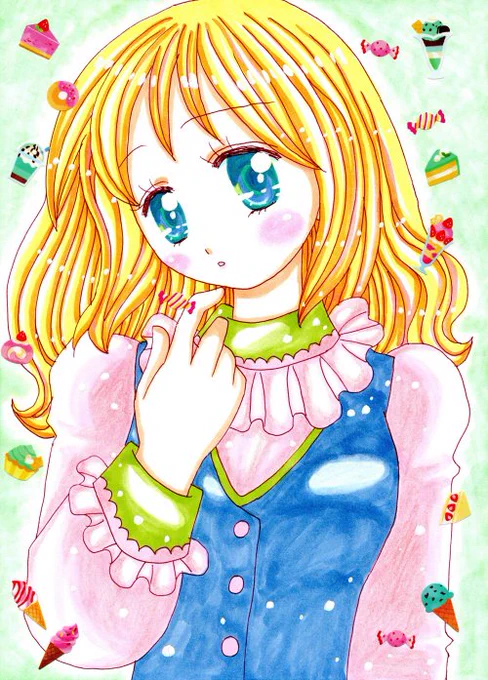 再掲です。 #過去絵 #イラスト