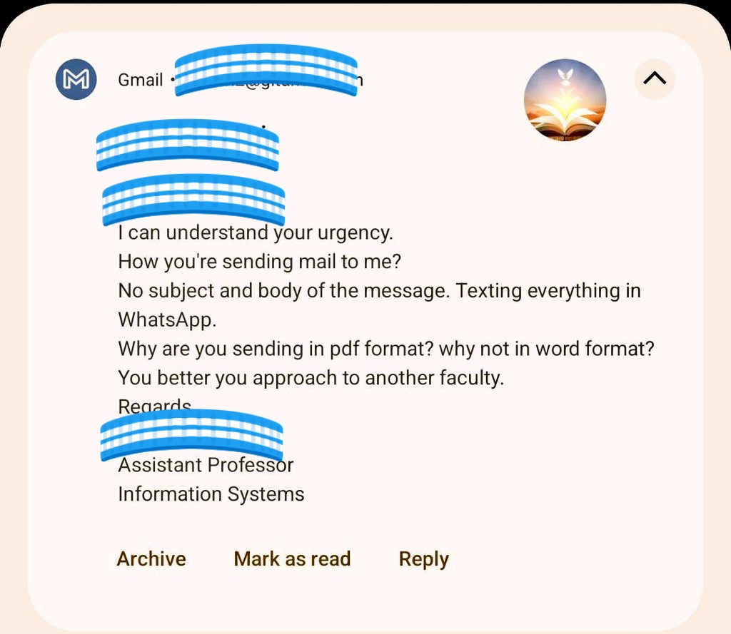 Lead126's tweet photo. @GITAMUniversity it's worst experience as an alumni (my sister's daughter) of banglore campus, for scholarship purposes, have requested one of my faculty and she accepted for giving reference but by the end she dropped by telling silly reason, is the way to support the students? https://t.co/nUfzELHJWq