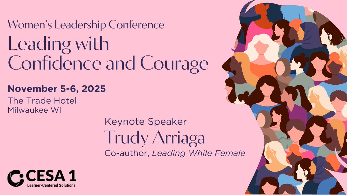 🌟 Ready to take the next step on your leadership journey? Join us Nov 5-6 for our Women's Leadership Conference! 💪✨ Dynamic sessions with keynote Trudy Arriaga await! Don’t miss this chance to connect, learn, and empower! bit.ly/2025-WomensLea…  #EducationLeadership