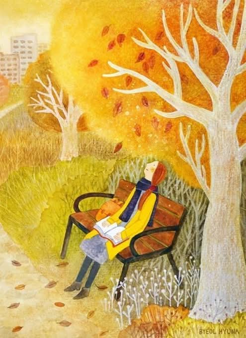 ElliottBlackwe3's tweet image. What&apos;s your favorite autumnal read?
(Art by Byeol Hyuna)