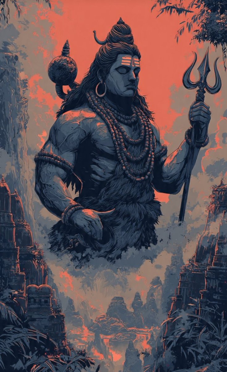 संध्या ढले जब छाए अंधियारा,🌅
महादेव तेरा ध्यान आये प्यारा।🙏
त्रिशूलधारी शिव शंभू की ज्योति,🔱
मिटाए अंधेरा, लाये जीवन में रोशनी।☄️

हर हर महादेव 🙏