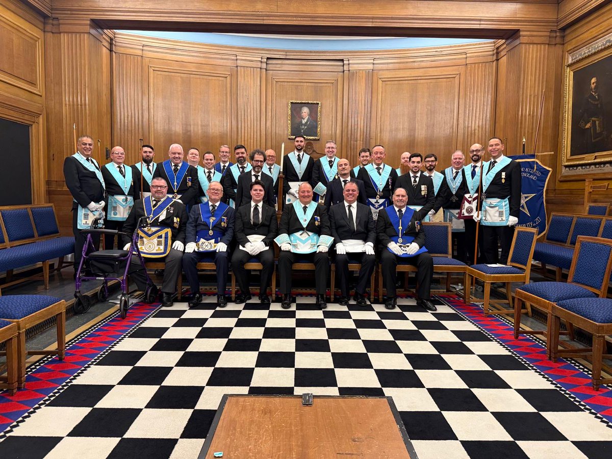 Another successful, double initiation yesterday. Our lodge is going from strength to strength. And two joining members from Italy! Amazing ritual, superb festive board! A good time had by all! <a href="/UGLE_GrandLodge/">United Grand Lodge of England</a> <a href="/FreemasonsHall/">Freemasons’ Hall</a> #Masonic #Freemasons <a href="/likemindedfree1/">likemindedfreemason</a>