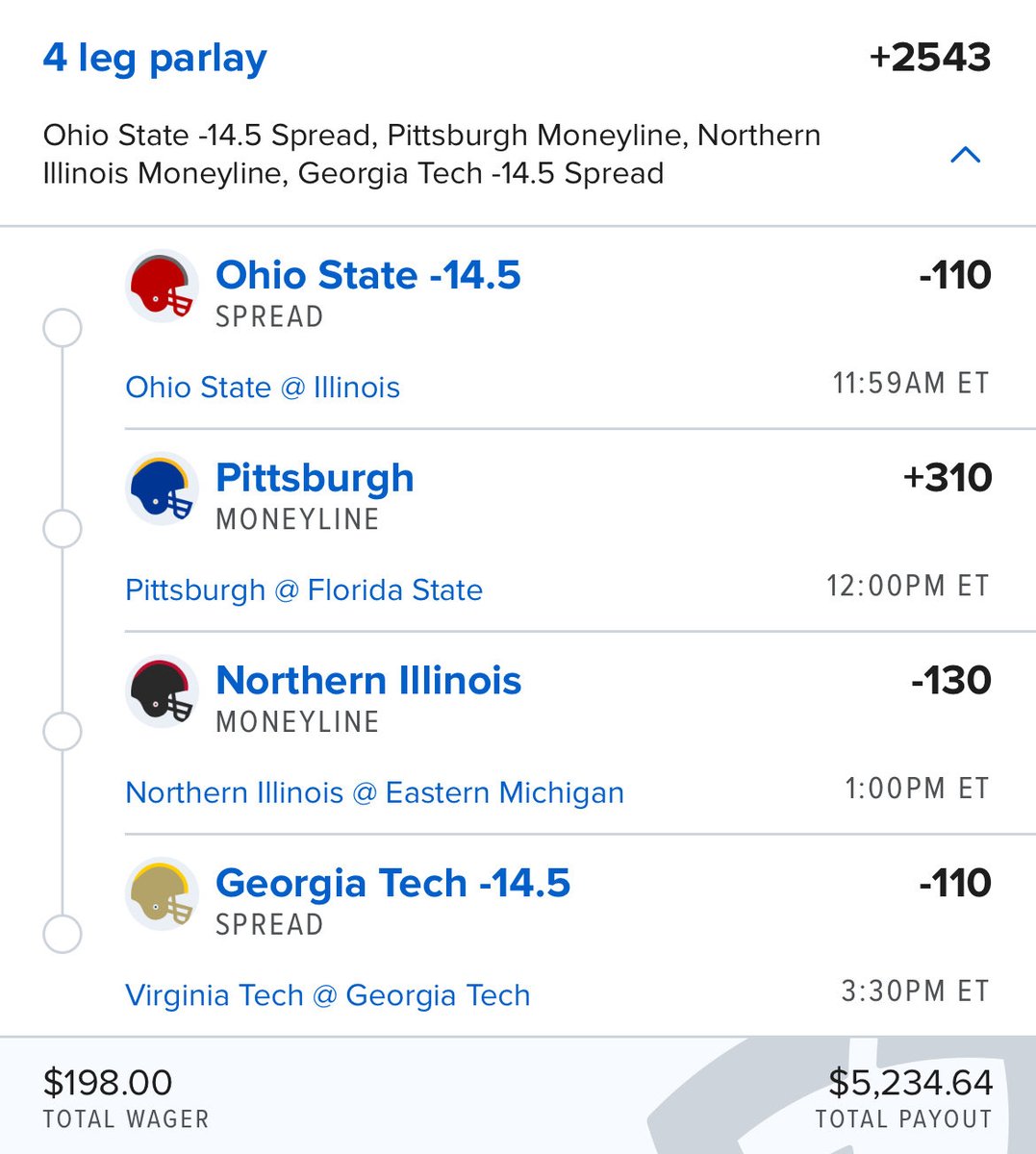 CLVProphets's tweet image. $5,000 on College Football Saturday 🚀