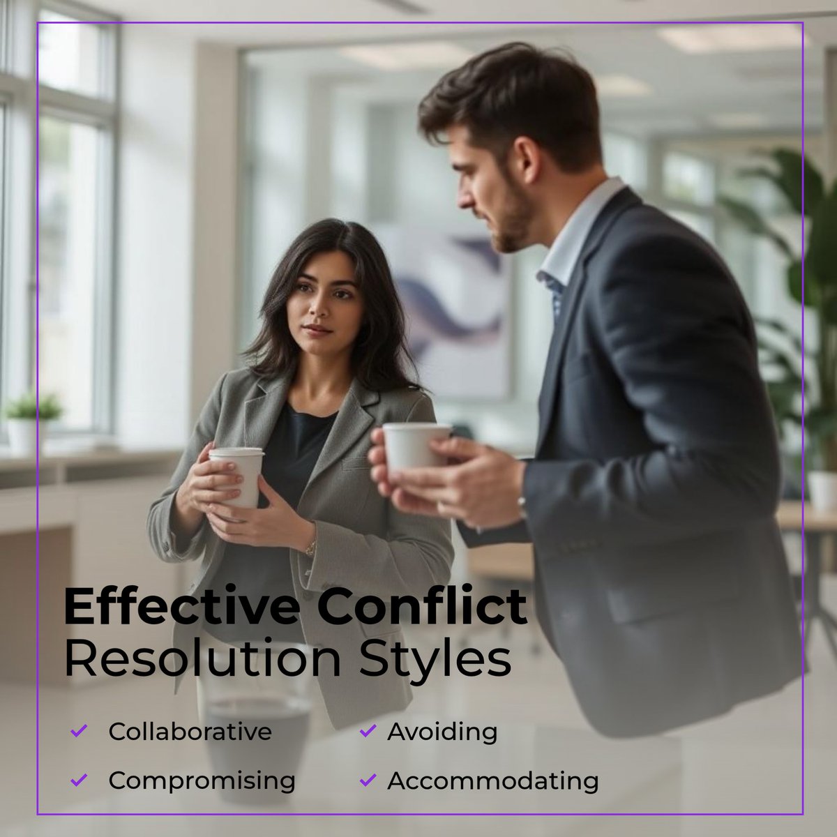 skillcloud's tweet image. Transform workplace conflicts into growth opportunities! 🌱 Discover effective resolution styles and violet-accented mediation tips! 💼✨

#SkillCloud #Microlearning #CareerBoost #BusyPros #LearnOnTheGo #SkillUp #WorkSmart #RolePlayReady #BiteSizedLearning #ProSkills