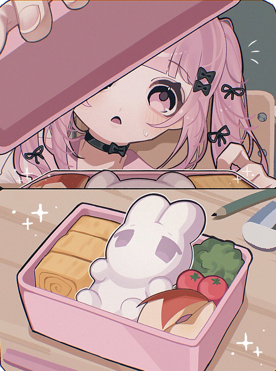 Miya_xxx_38's tweet image. うさぎのお弁当