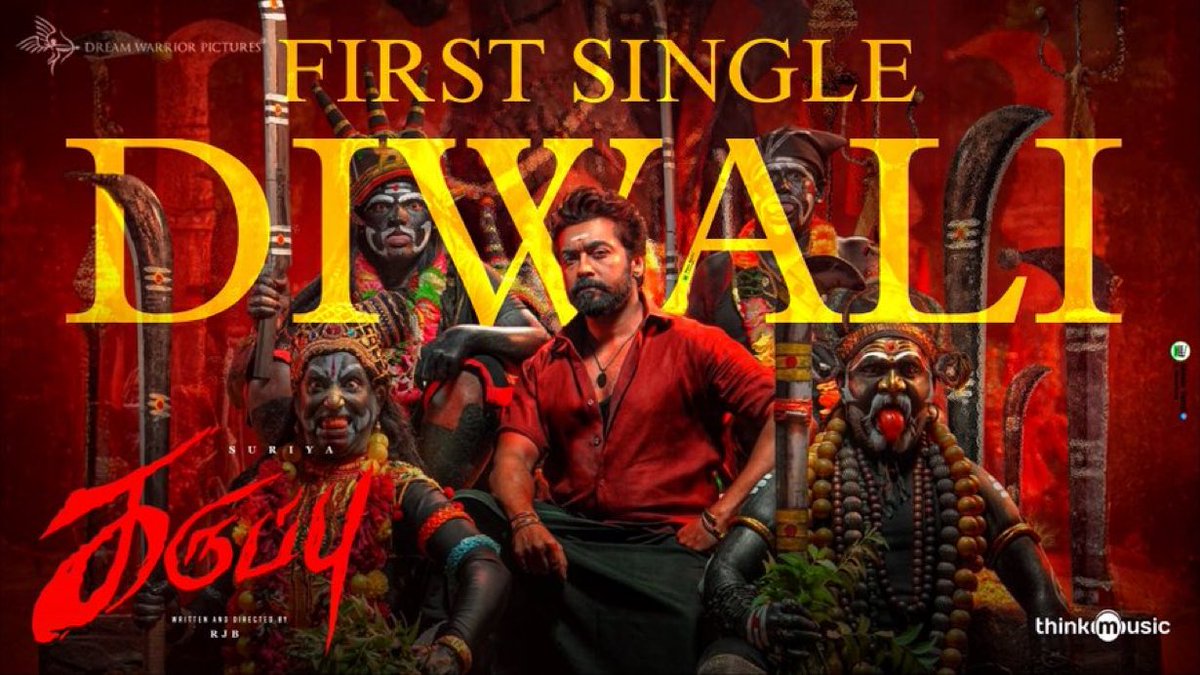 itzSekar's tweet image. #Karuppu First Single on Diwali 💣 

A Sai Abhyankkar Musical 🎵
