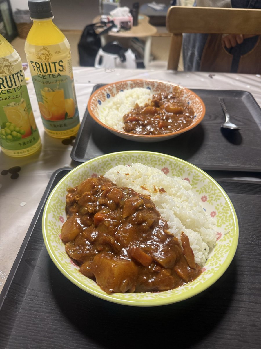 お家デート🏠カレー美味しいって食べてくれた☺️
