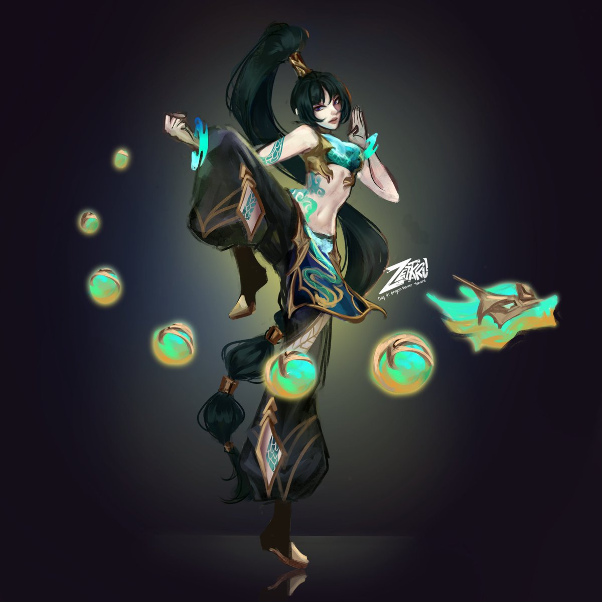 Day 9: Dragonmancer Yunara
#skintober #skintober2025 #LeagueOfLegends #ArtofLegends