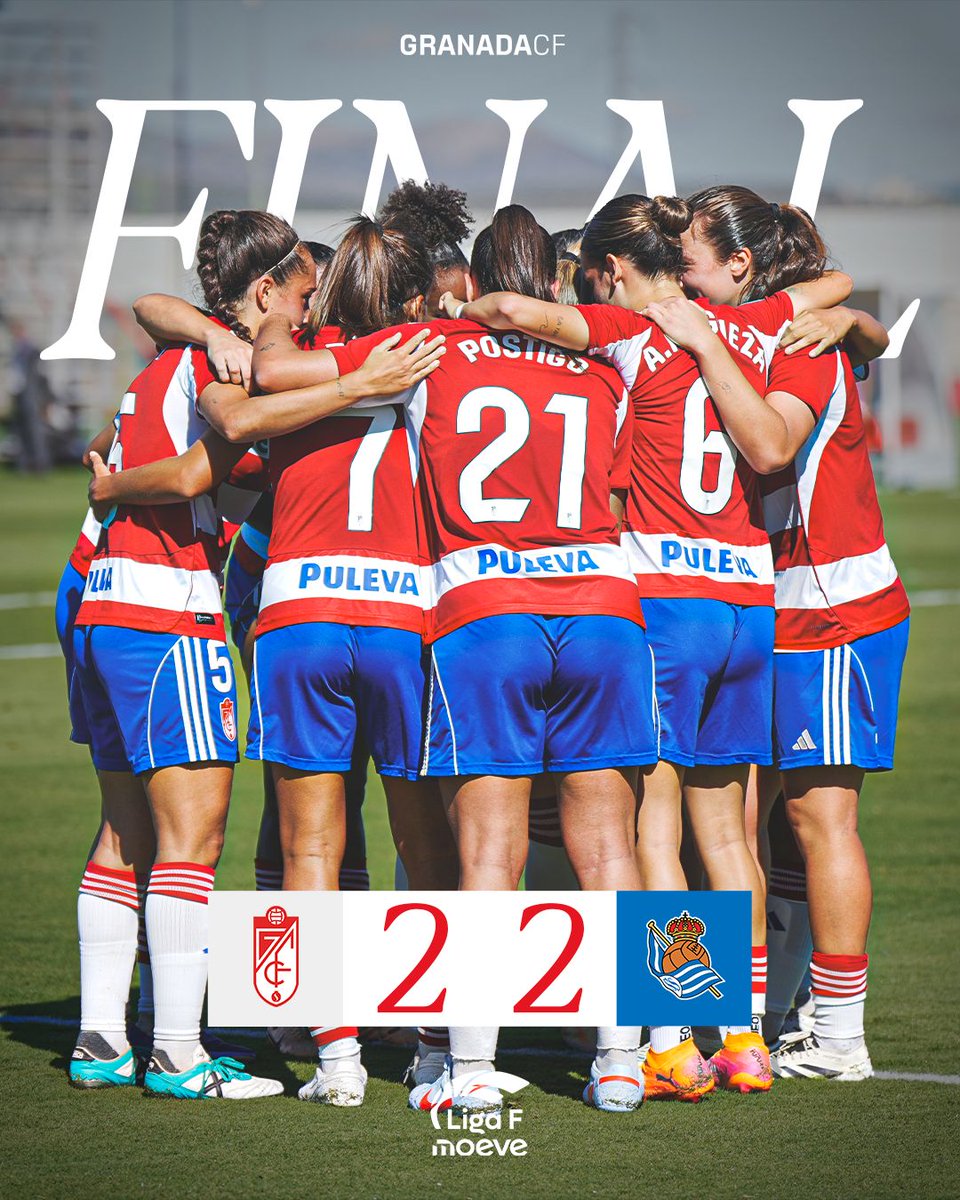 Granada CF Femenino (@granadacf_fem) on Twitter photo ¡Final del partido!
#GranadaRealSociedad ¡Final del partido!
#GranadaRealSociedad