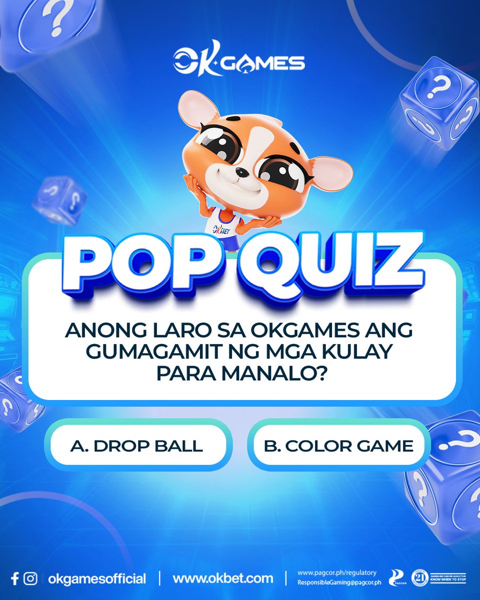 OKBetPHL's tweet image. Quiz Time!
Comment niyo na ang inyong mga sagot!

#OKGames #OKBetPH #PopQuiz