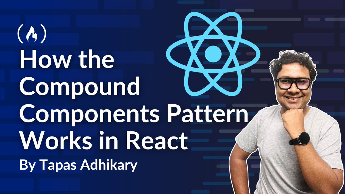 freeCodeCamp's tweet image. Design patterns can help you write less messy, more maintainable code.

And in this tutorial, @tapasadhikary shows you how the Compound Component Pattern works in React.

He&apos;ll help you transform your code from prop soup into a more flexible, cleaner codebase that&apos;s easier to…