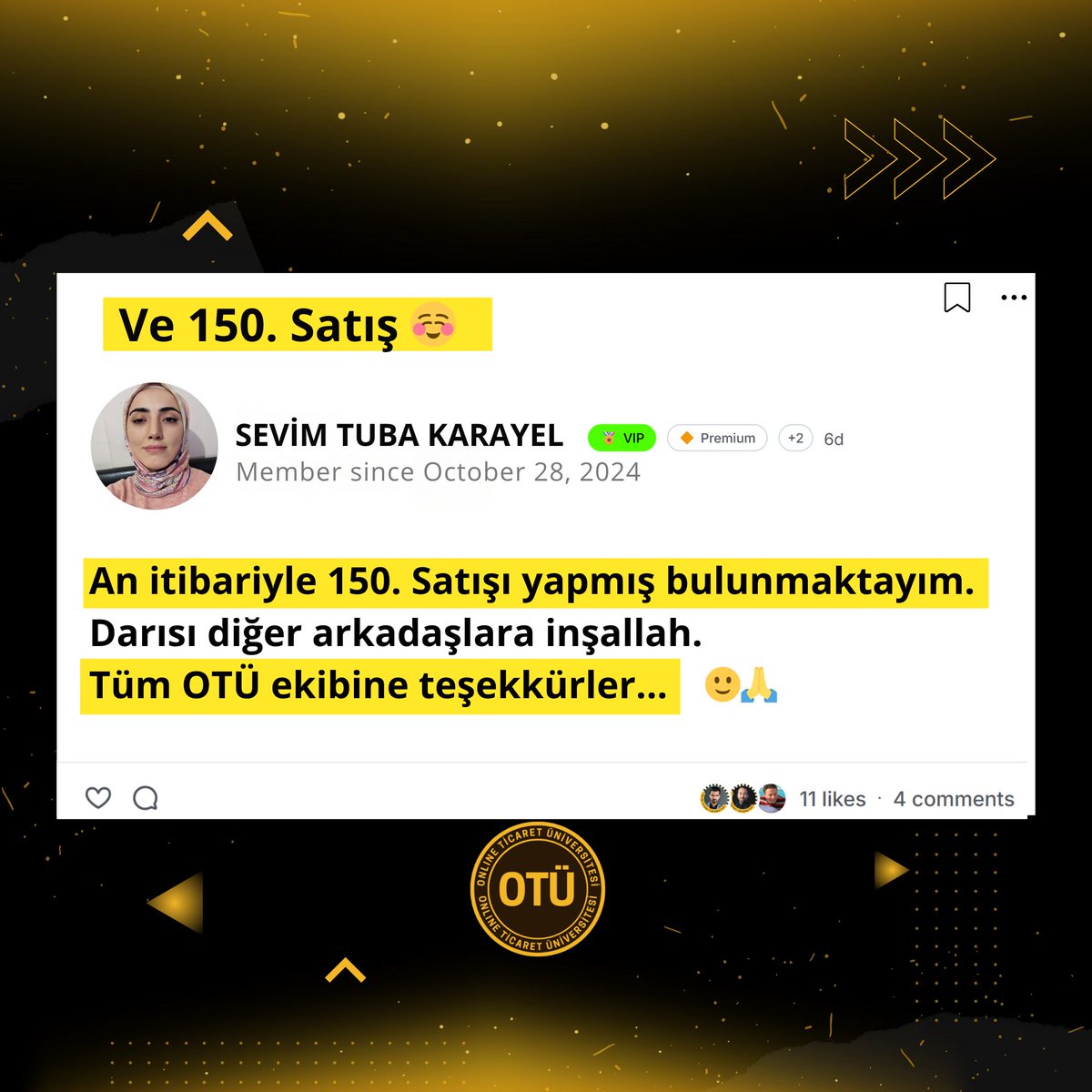 OTÜ Kursiyerlerimiz kazanmanın formüllerini biliyor.