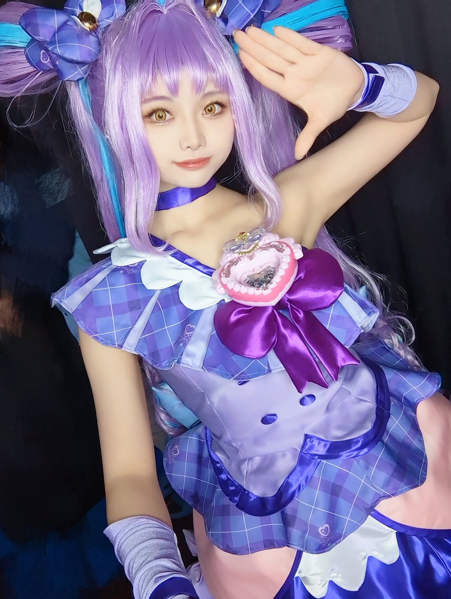 Kotono__cos's tweet image. ⚠コスプレ
キュアキュンキュン💜

とーーっても心キュンキュン！な併せでした💓💓💓

#251011_キミとOnStage