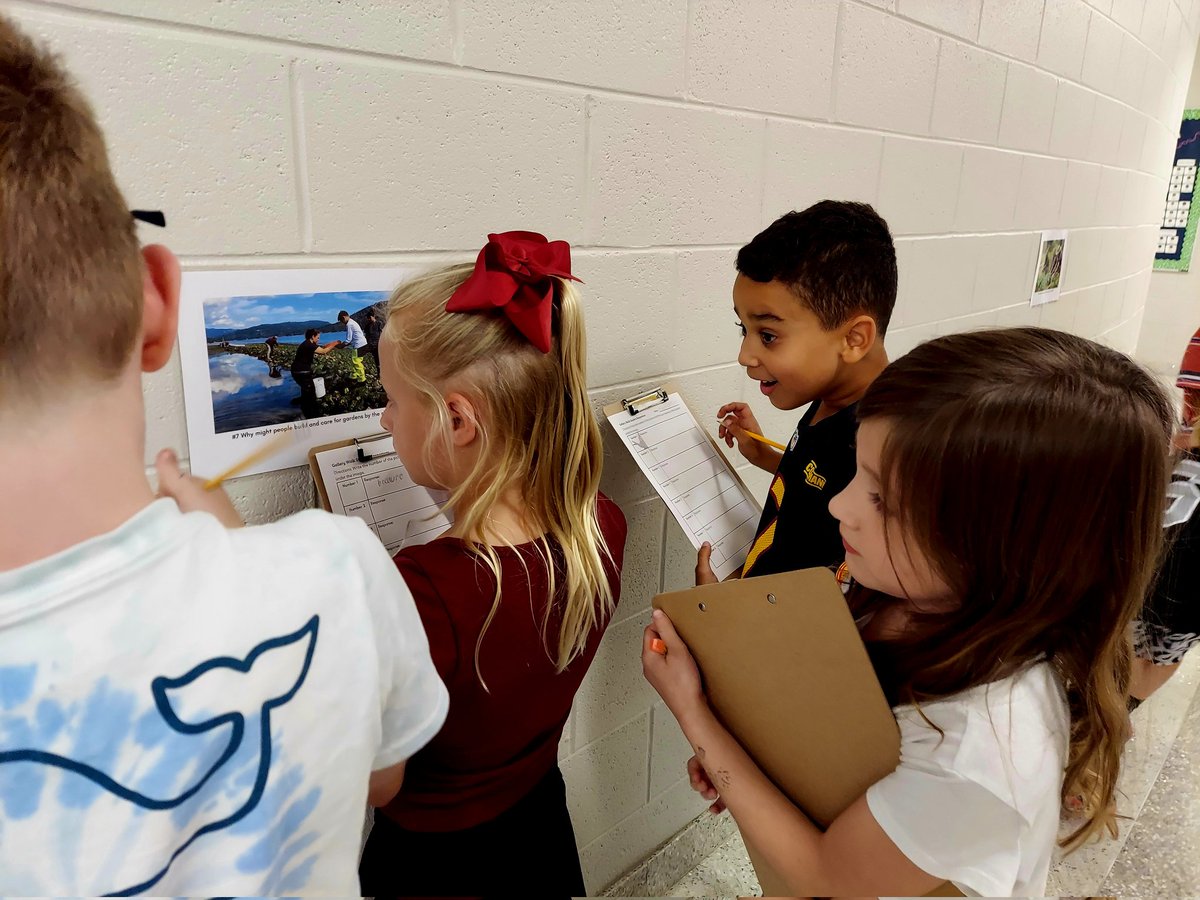 jsaunders2nd's tweet image. We launched our Indigenous People&apos;s unit with a gallery walk. We used photos to activate our schema and spark curiosity! #MrsSaundersScholars #hawksSOARtogether #oneccps @OldHundredES