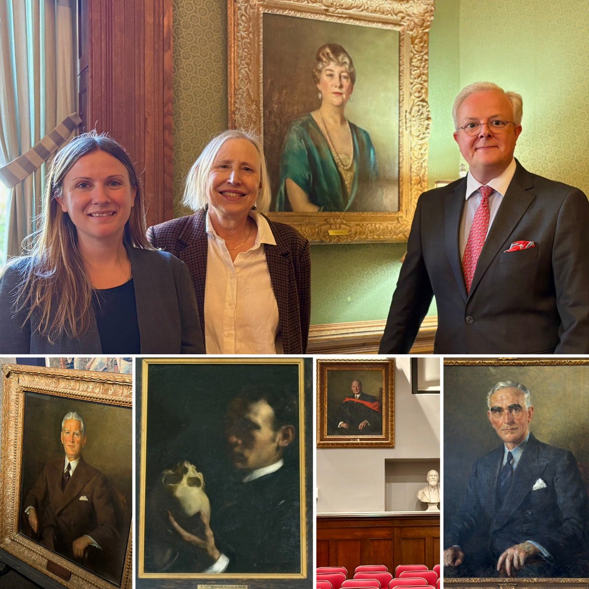 Highly interesting visit of the <a href="/mcgillu/">McGill University</a> Art Collection with Director #McGillVAC, Mrs Gwendolyn Owens &amp; Curator Michelle Macleod seeing some of the 8 portraits of the #Luxembourg born #Montreal Portrait painter Alphonse Jongers (1872-1945) in the #McGill Visual Arts Collection