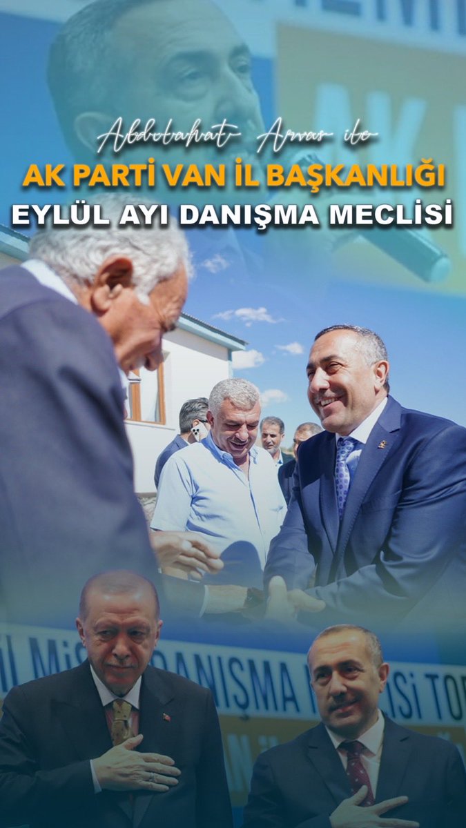 📍 Eylül Ayı Faaliyetlerimiz | 2025 İl Danışma Meclisi

AK Parti Van İl Başkanlığımız öncülüğünde, 2025 yılı Eylül ayında Van merkez ve ilçelerinde gerçekleştirdiğimiz ziyaretler, yatırımlar ve saha çalışmalarını özetleyen videomuz yayında.

✔️ Yatırım projeleri
✔️ Kurum