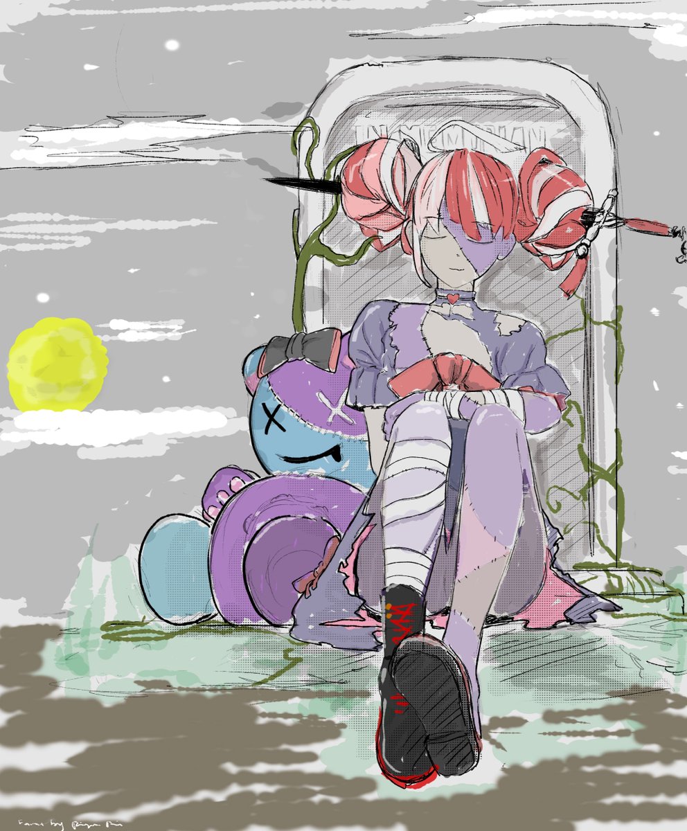 RinRin222289's tweet image. Eepy Ollie and Udin .....

happy birthday
Oct.13.2025
#graveyART  #hololive