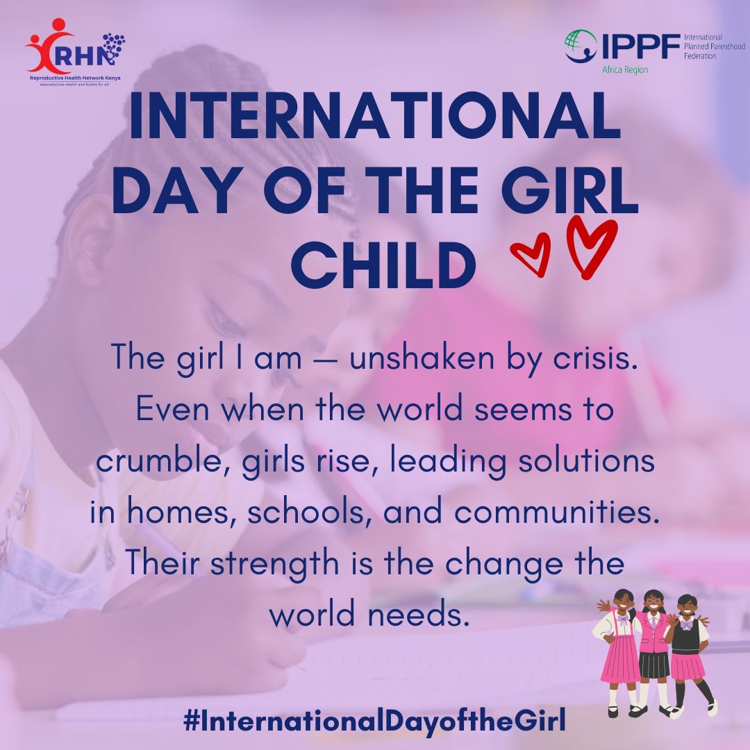 Lucy_Wanjiru0's tweet image. Resilience is embeded in every girls DNA. They are unshaken and innovative.
#InternationalGirlsDay
#InternationalDayoftheGirl
#RHNK4SRHR
#RHNKImpact

@IPPFAR  @rhnkorg @AfricaCDC  @ReproRightsAFR @SexogSamfund @nellymunyasia

@ippfglobal
@co-impact
@girleffect