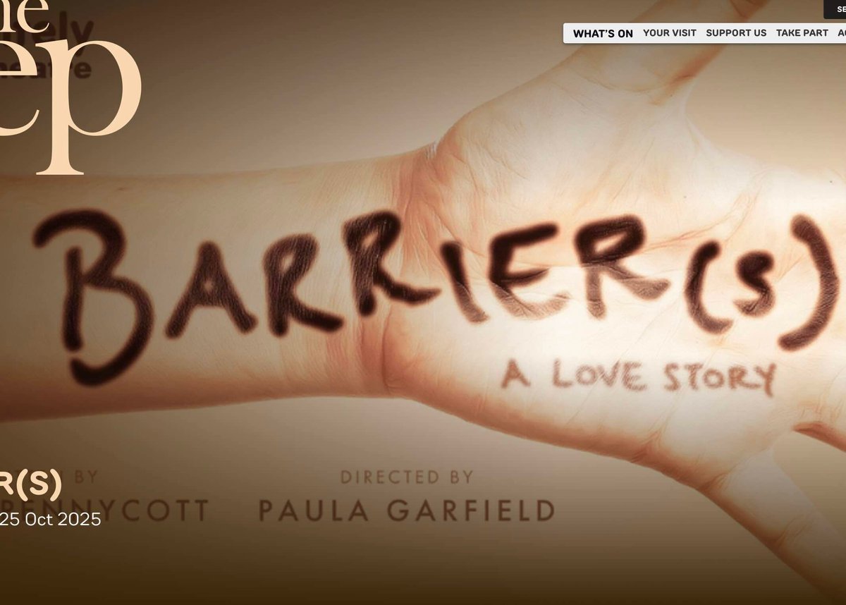 BARRIER(S) 18-25th Oct 7pm Birmingham Rep
All performances have #BSL &amp; caps integrated into the production.
(Cast: Zoe McWhinney &amp; Em Prendergast)
Alana and Katie come from different worlds. One is hearing, one is deaf. How can you hold on to love?
buff.ly/apn8k7i