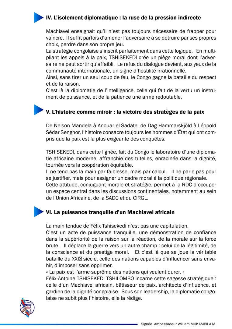 WMukambila's tweet photo. Tribune: #Tous pour le Congo.
#Elenge Kidiba te! @fatshi13 La diplomatie, l’art de vaincre sans effusion de sang. @StanysBujakera @DenisMukwege @DSESANGA @MartinFayulu @Presidence_RDC @RFIAfrique @jeune_afrique https://t.co/lPLWpatthM
