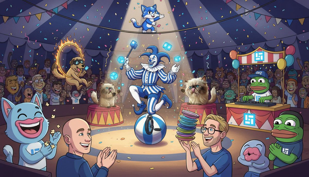 big7_onchain's tweet image. 🎪🤡 BEHOLD THE GREATEST SHOW ON BASE! 🎪🤡 @Blown_onbase 

The entire B U D D I Ξ S army circus spectacular! 🎭✨@BeatsOnBase 

$Blown&apos;s center stage doing his tricks while the whole family vibes:
- $Brett tossing popcorn 🍿
- $Ski jumping through fire hoops 🔥  
- $Based Pepe…