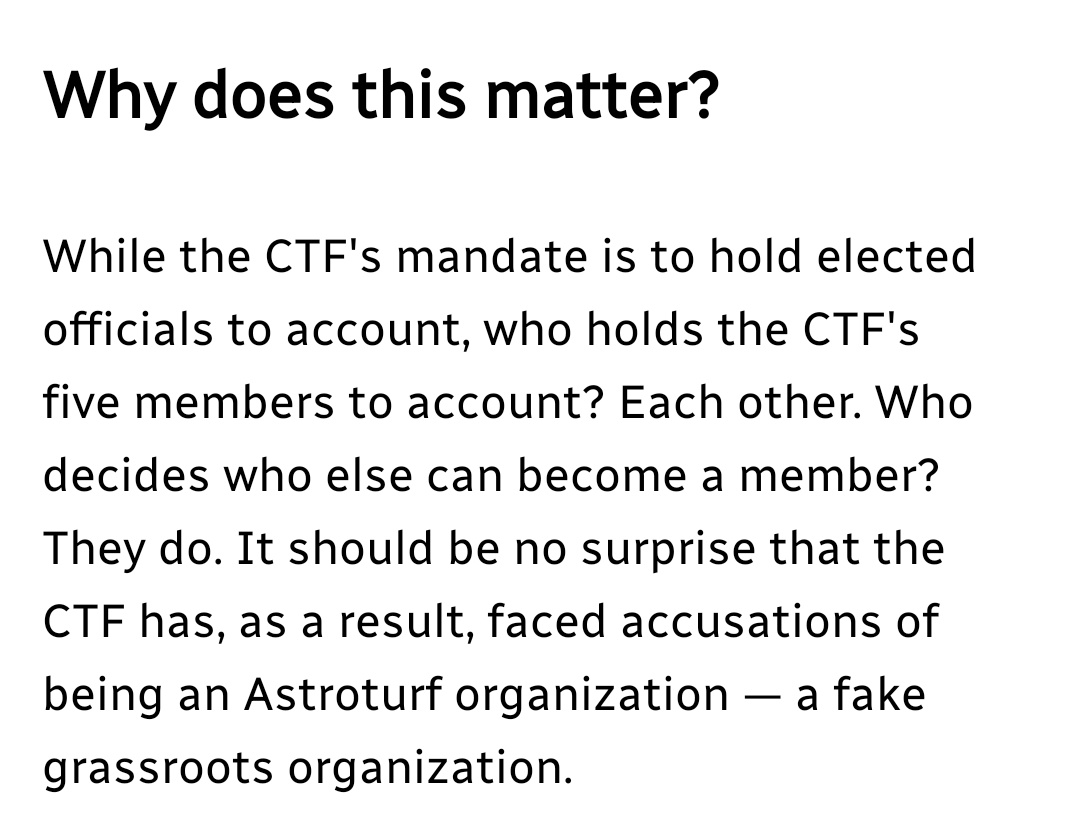 patgagnon_75's tweet image. Keep in mind, the Canadian Taxpayers "federation" consists of... wait for it.... 5 members. The CTF is a fake grassroots populist organization.