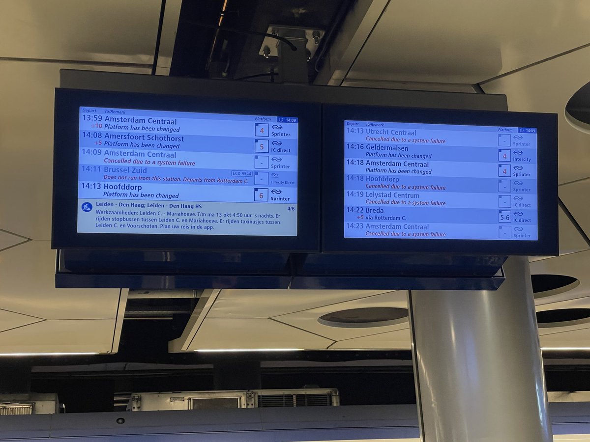 MicrobiomDigest's tweet image. Arrived back in the Netherlands, where there is another train SNAFU - or is it still the same one as on Wednesday?