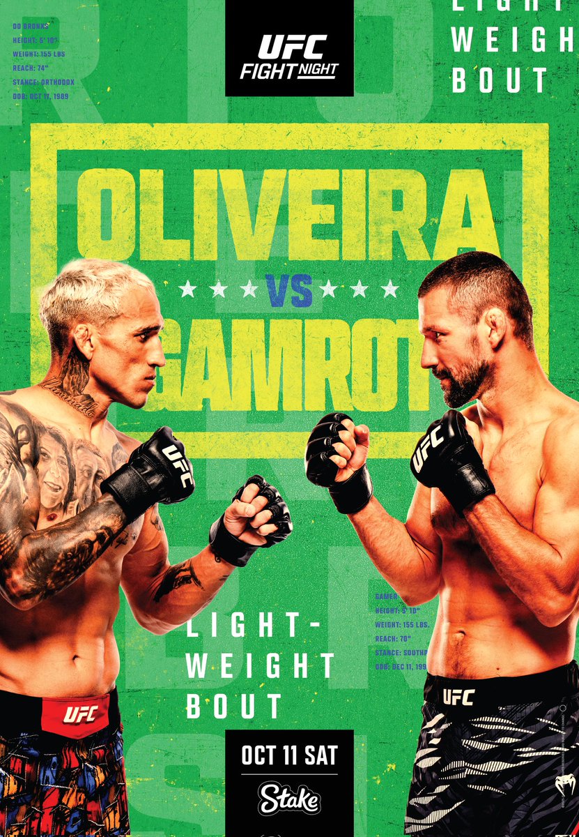 LeslieJ_78's tweet image. 🔥#UFCRio FOLLOW TRAIN🔥
💥 OLIVEIRA 🆚GAMROT💥
♦️R'T & LIKE THIS POST♦
👊DROP PREDICTIONS👊
Follow me & all #MMA fans who comment on this post & watch your followers grow‼
#MMATwitter #FightNight
#fightnightfollowtrain