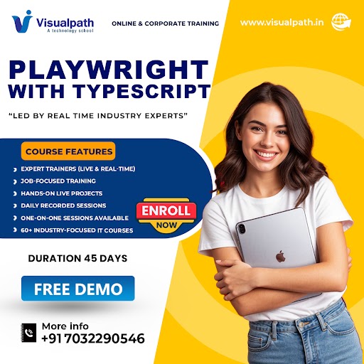 harikrishn87010's tweet image. 🚀 @VisualpathPro  brings you the Best #PlayWrightOnlineTraining In Hyderabad &amp;amp; worldwide 🌍 (USA | UK | Canada | AUS)  Perfect for Freshers &amp;amp; Professionals!
📞 Call: +91-7032290546
📲WhatsApp: wa.me/c/917032290546
🌐Visit: visualpath.in/online-playwri…

#Playwright #OnlineLearning
