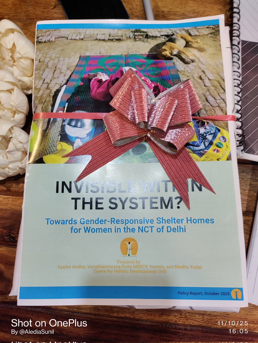 CHDIndia's tweet image. Concise &amp;amp; impactful:
On #WorldHomelessDay, CHD released “Invisible Within the System?” — a report on homeless women in Delhi’s shelter homes. It reveals service gaps &amp;amp; calls for gender-responsive reforms so every woman can rebuild her life with dignity.
#Women #UrbanHomelessness