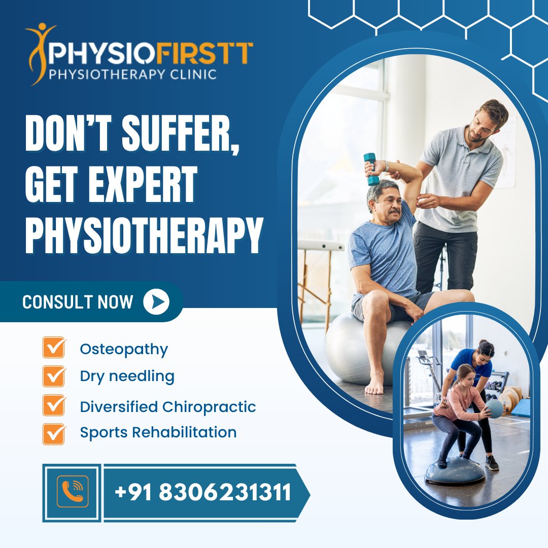 Top Physiotherapist in Jaipur providing advanced treatment and personalized care to help you move freely again.

Contact Now!
📞 +91- 8306231311
🌎 physiofirstt.com
📍 Bapu Nagar, Jaipur

#PhysiotherapistInJaipur #physiofirstt #JaipurPhysio #PhysicalTherapyJaipur