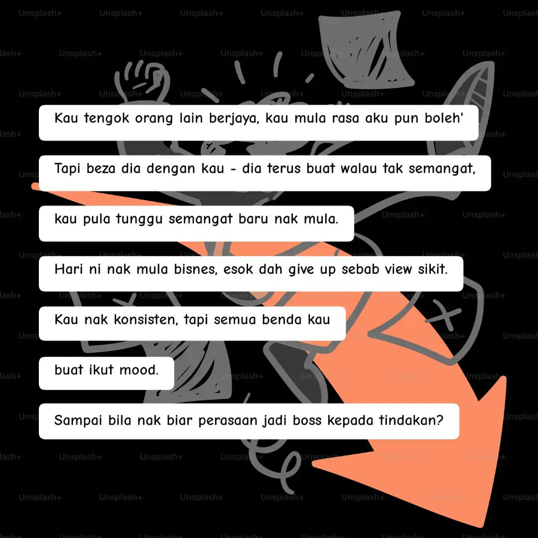 Bethanday0ff's tweet photo. Kau nak hasil luar biasa, tapi perangai kau masih tahap "asal buat".

#bisnes
#fokushidup https://t.co/On96IEvRrQ