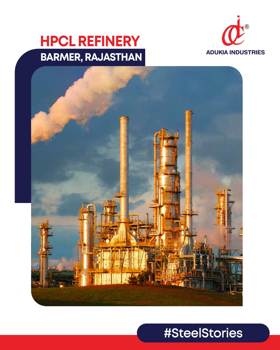 adukia_ind's tweet image. HPCL Refinery, Barmer - a symbol of energy, innovation, and India’s progress. Proud to power projects that strengthen the nation and drive sustainable growth.

#BuildingTheNation #PoweringProgress #SustainableGrowth #EnergyForIndia #AdukiaIndustries