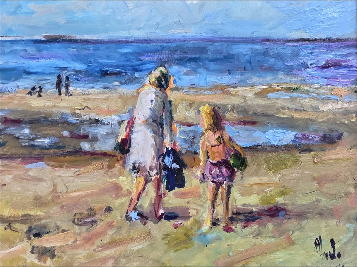 k_pawlowska's tweet image. #GoodAfternoon, wishing You a happy #weekend 😊

For #SaturdayArt I have the Mieke van Zundert&apos;s works from the #beach series, which can be seen in &quot;The Solem Gallery&quot; in #Gniewino🇵🇱 

And #SongOfTheDay is &quot;Take Me To The Beach&quot;🎶, a bit nostalgic considering today&apos;s weather 😉🤷‍♀️…