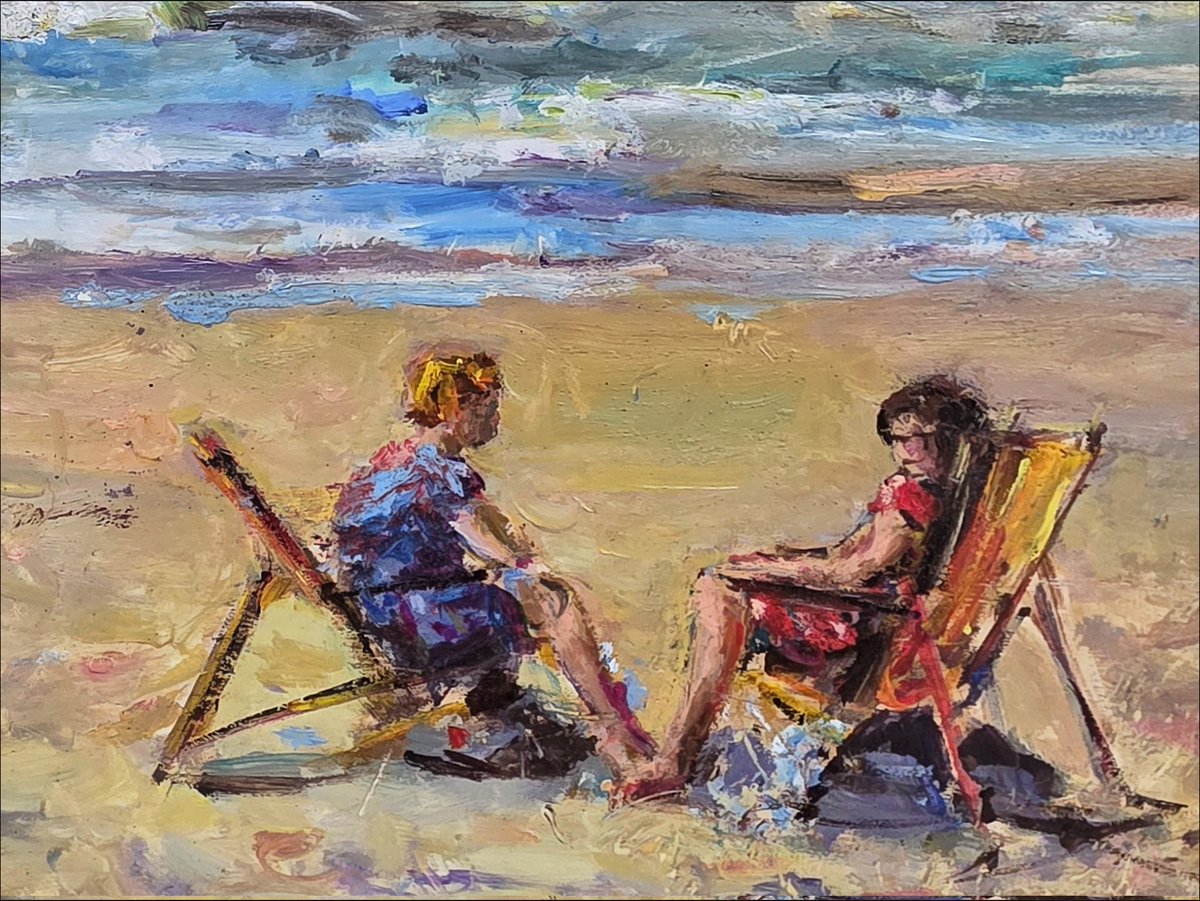 k_pawlowska's tweet image. #GoodAfternoon, wishing You a happy #weekend 😊

For #SaturdayArt I have the Mieke van Zundert&apos;s works from the #beach series, which can be seen in &quot;The Solem Gallery&quot; in #Gniewino🇵🇱 

And #SongOfTheDay is &quot;Take Me To The Beach&quot;🎶, a bit nostalgic considering today&apos;s weather 😉🤷‍♀️…