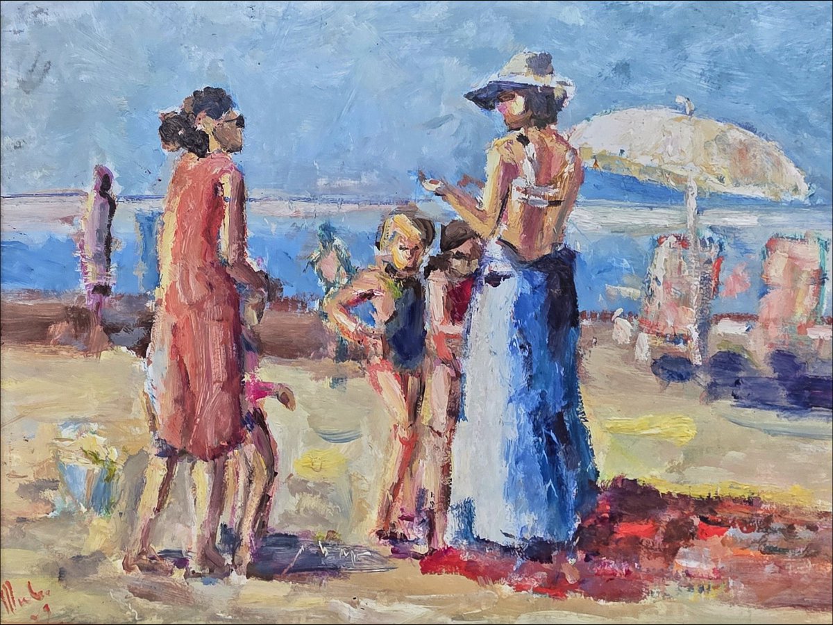 k_pawlowska's tweet image. #GoodAfternoon, wishing You a happy #weekend 😊

For #SaturdayArt I have the Mieke van Zundert&apos;s works from the #beach series, which can be seen in &quot;The Solem Gallery&quot; in #Gniewino🇵🇱 

And #SongOfTheDay is &quot;Take Me To The Beach&quot;🎶, a bit nostalgic considering today&apos;s weather 😉🤷‍♀️…